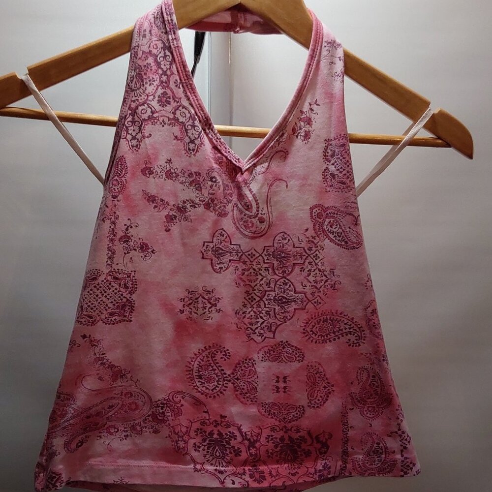Knit Werks Vintage Pink Halter Top Girl's Size 10/12